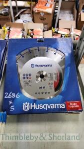 5 Husqvarna AS 65 diamond blades