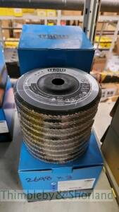 3 boxes of Tyrolit 6in grinding discs