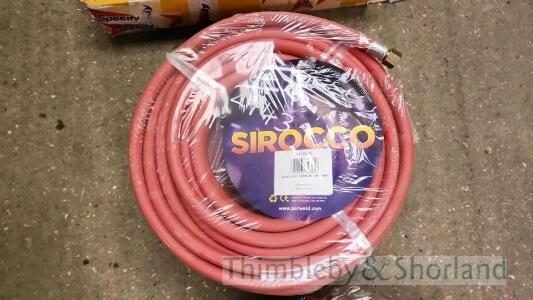 2 Parweld 20Mt hoses