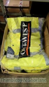 7 yellow hi viz coats - M