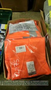 Quantity of orange hi viz vests (L and XL)