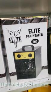 Elite 2.8kw fan heater 110v