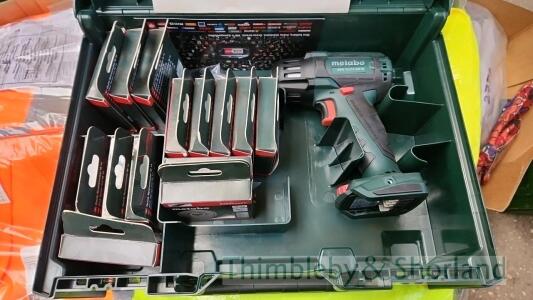 Metabo cordless impact wrench and angle grinder attachments