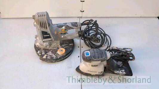 Tital polisher 240v and Macallister sander