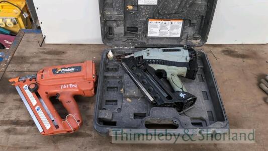 Hitachi nail gun and Paslode IM350 nail gun