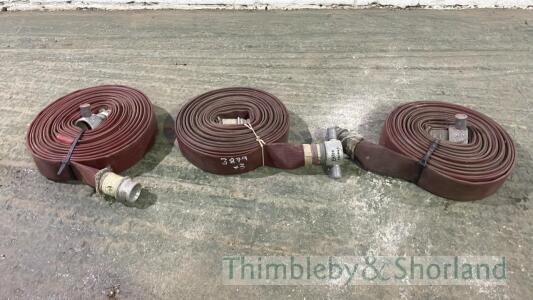 3 reels of layflat hose