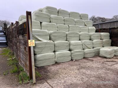 Take 90 (70 x 80 x 110) bales 2024 Haylage