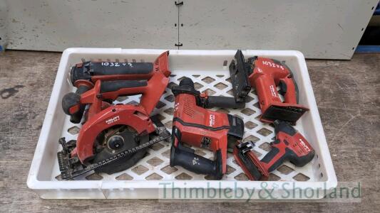 5 Hilti cordless tools