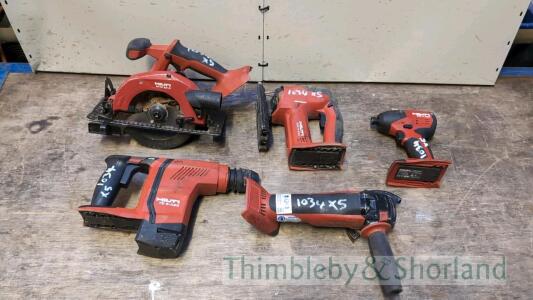 5 Hilti cordless tools