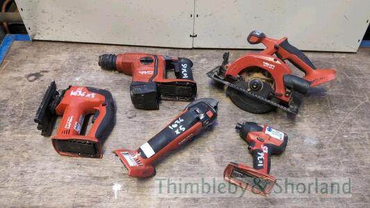 5 Hilti cordless tools