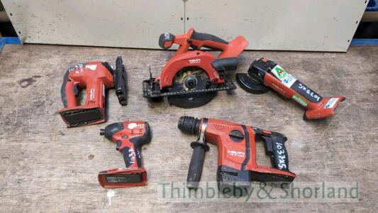 5 Hilti cordless tools