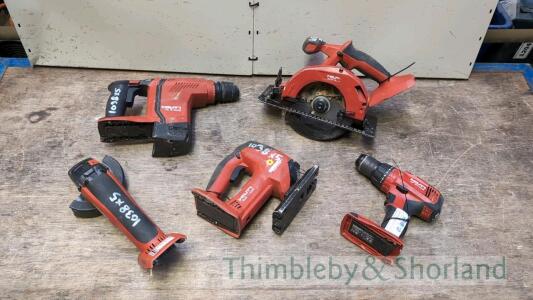 5 Hilti cordless tools