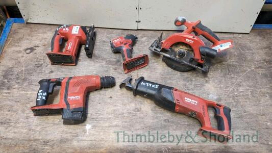 5 Hilti cordless tools