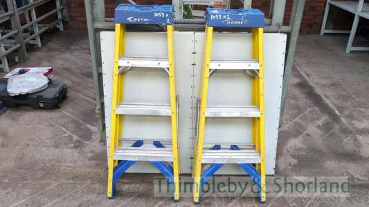 2 Werner step ladders A955579, A955576