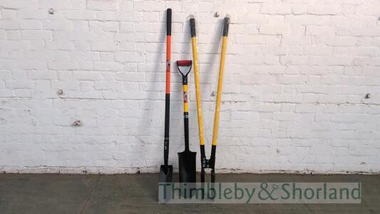 Nielsen post hold digger, drain spade and trenching shovel