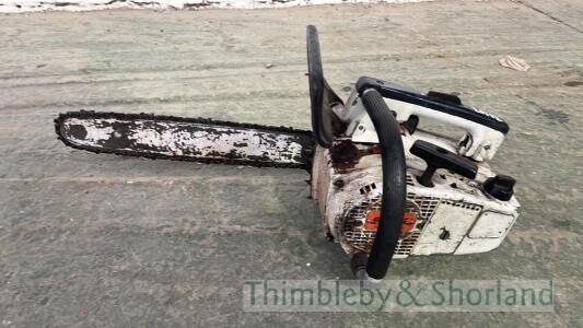 Stihl top handle chain saw