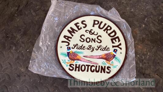 James Purdey shotguns sign