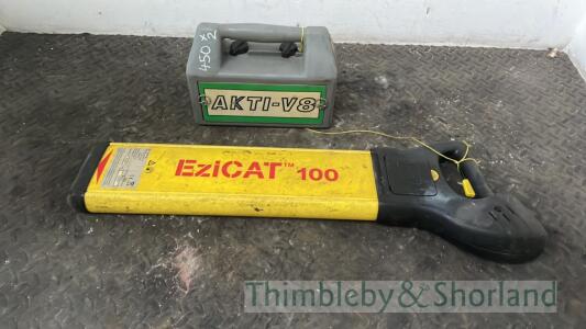 Ezicat 100 detector and Akti V8 generator