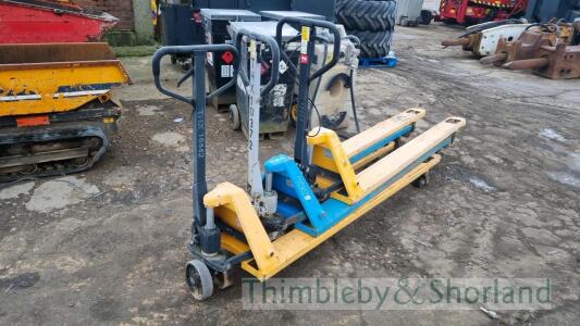 3 long reach pallet trucks