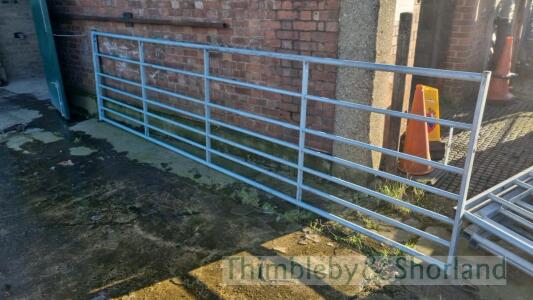 New galvanised 14ft gate