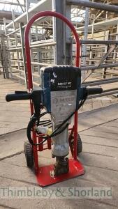 Bosch GSH 27VC breaker on trolley