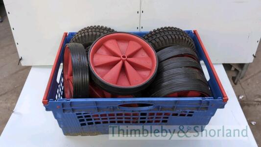 Tray of wheels