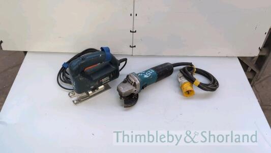 Makita angle grinder and Bosch jig saw