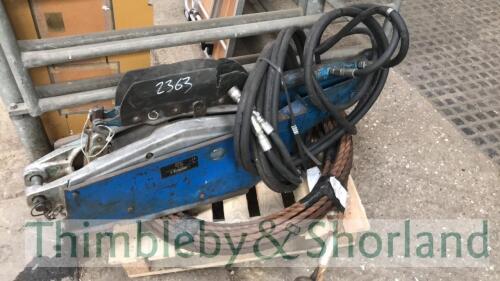 Tirfor hydraulic winch with 40m wire rope gwo