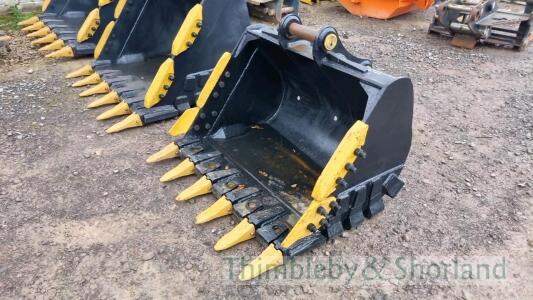 New 2024 Hardox heavy duty rock bucket 65mm pin to suit 13-14 tonne machine