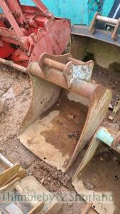 600mm mini digger bucket 50mm pins