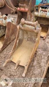 450mm mini digger bucket 55mm pins