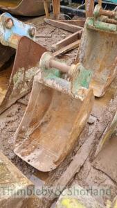 400mm mini digger bucket 45mm pins