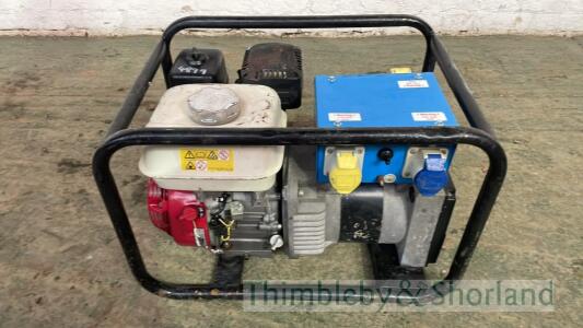 Stephill dual voltage petrol generator RMP