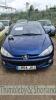 PEUGEOT 206 ALLURE - LR54 JVJ Date of registration: 27.09.2004 1587cc, petrol, manual, blue Odometer reading at last MOT: 66,115 miles MOT expiry date: 26.12.2020 No key, V5 available This vehicle was the subject of a category N insurance loss 6.6.2019