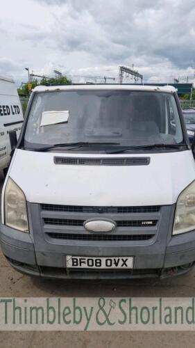 FORD TRRANSIT 85 T280S FWD - BF08 OVX Date of registration: 30.04.2008 2198cc, diesel, 5 speed manual, white Odometer reading at last MOT: 220,507 miles MOT expiry date: 05.04.2021 No key, V5 available