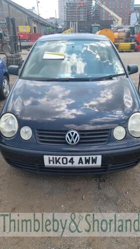 VW POLO TWIST TDI - HK04 AWW Date of registration: 13.05.2004 1422cc, diesel, 5 speed manual, black Odometer reading at last MOT: 122,244 miles MOT expiry date: 31.05.2021 No key, V5 available