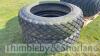 Pair of 11.2/10-28 turf tyres - 2