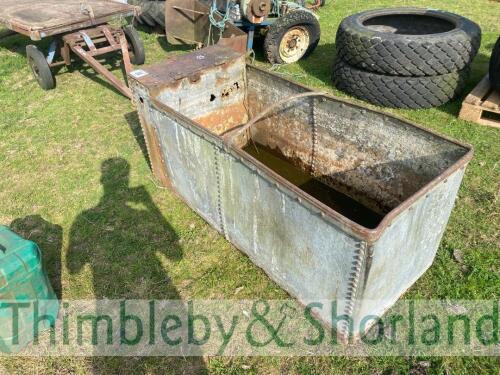 Riveted water trough