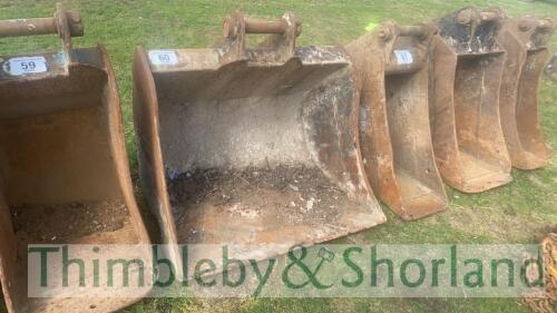 3ft excavator bucket 45mm pins