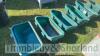 6 plastic hook up troughs - 3