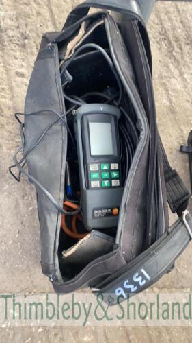 Testo 325M gas flue analyser & ETI 2203 industrial thermometer and probe