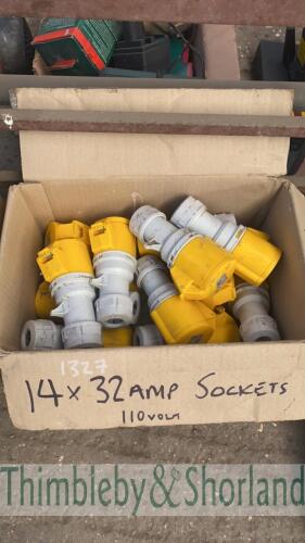 14 no 32 amp sockets 110v