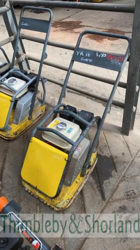 Wacker Neuson WP1540 plate compactor (2016) gwo