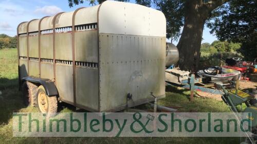 Twin axle cattle trailer - contents not included