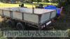 Ifor Williams twin axle trailer with hand winch 3.5m x 1.9m - 2