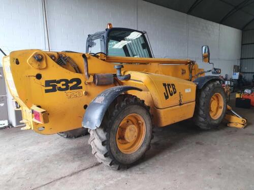 JCB 532-120 telehandler (1999) Registration No: T505 MKM 6,516 hrs, No V5 registration document