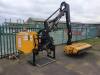 McConnell PA6565T telescopic power arm flail hedge cutter (2014) c/w joystick controls and light kit. 1.2m head, F10 flails and telescopic boom