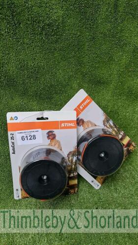 2 no Stihl autocut C25-2 strimmer heads