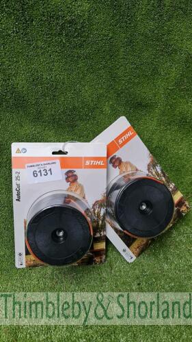 2 no Stihl autocut C25-2 strimmer heads