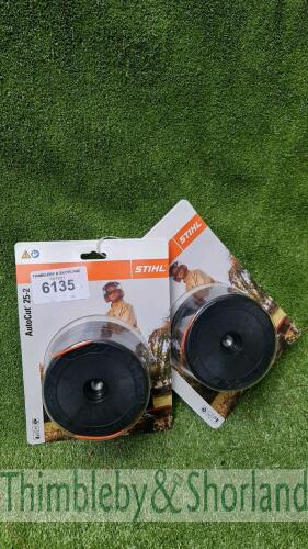 2 no Stihl autocut C25-2 strimmer heads